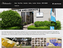 Tablet Screenshot of ambassadorwaco.com